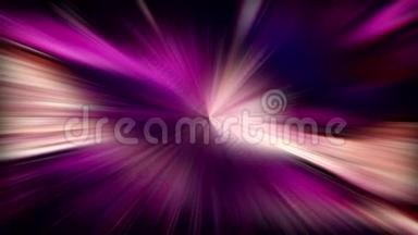 发光射线时间传播紫色光束运动